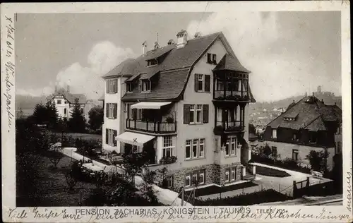 Ak Königstein im Taunus, Pension Zacharias
