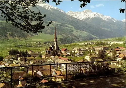 Ak Schlanders Venosta Vinschgau Südtirol, Gesamtansicht