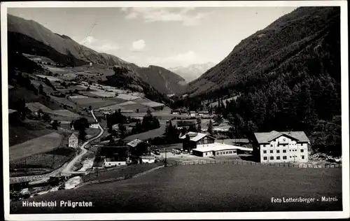 Ak Hinterbichl Prägraten am Großvenediger in Tirol, Ort mit Umgebung