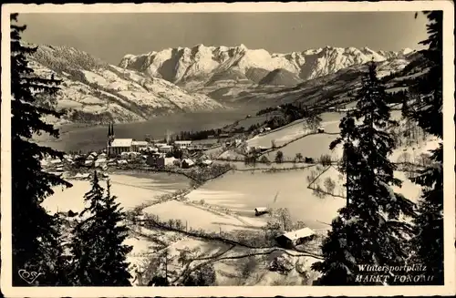 Ak Altenmarkt im Pongau in Salzburg, Panorama, Winter