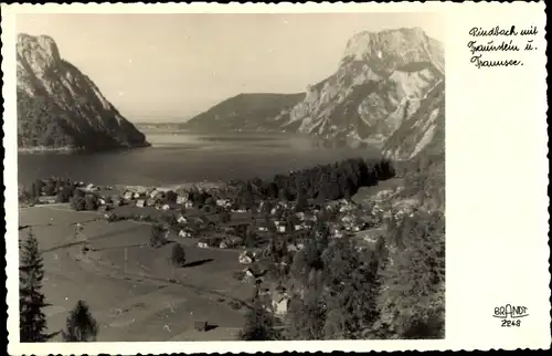 Ak Bad Traunstein Niederösterreich, Ort mit Umgebung, Traunsee