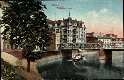 Ak Poznań Posen, Wallischeibrücke