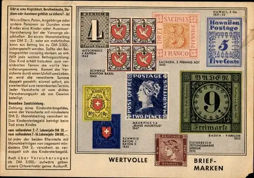 Stundenplan Vorsorge Lebensversicherung AG Neutorgraben 17 Nürnberg, Wertvolle Briefmarken Mauritius