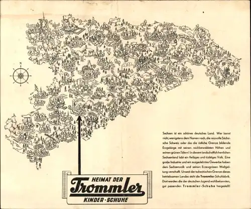 Stundenplan Trommler Kinderschuhe, Zwönitz Sachsen, Jugendschuhe seit 1889 um 1930