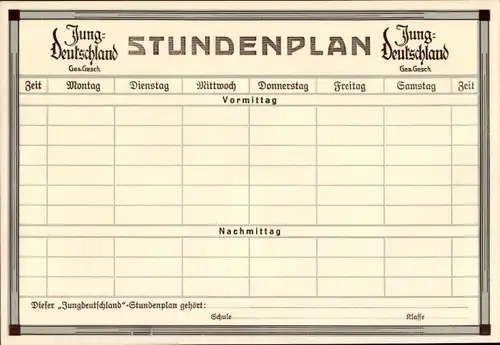 Stundenplan Jung Deutschland Stiefel, Schuhe, Schuhhaus R. Graser Plauen, um 1930