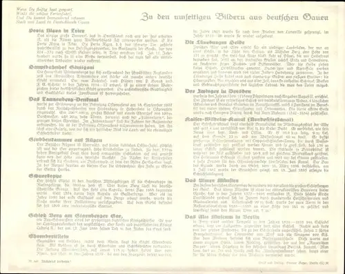 Stundenplan Sparkasse Herzogtum Gotha, Lutherstraße 2, Bilder aus deutschen Gauen um 1930