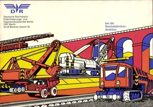 Stundenplan DDR Deutsche Reichsbahn, Berufe bei der Reichsbahnbaudirektion um 1980