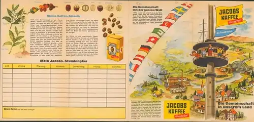 Stundenplan Jacobs Kaffee, Bremen, Die Gemeinschaft in unserem Land um 1960