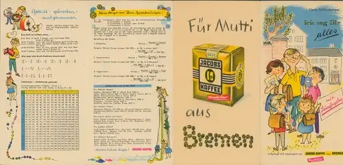 Stundenplan Jacobs Kaffee, Unsere Welt, Große Entdeckungsfahrten, Preußen Schlesien um1960