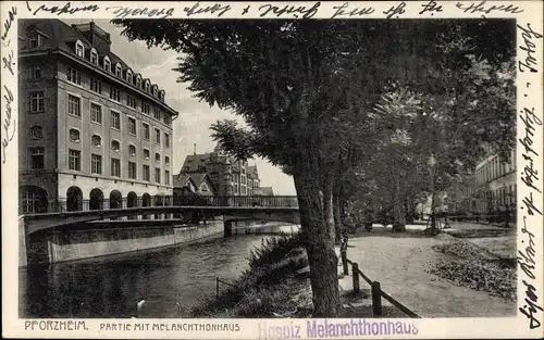 Ak Pforzheim im Schwarzwald, Hospiz Melanchthonhaus