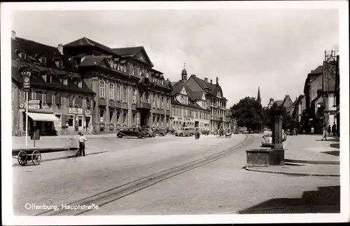 Ak Offenburg in Baden Schwarzwald, Hauptstraße