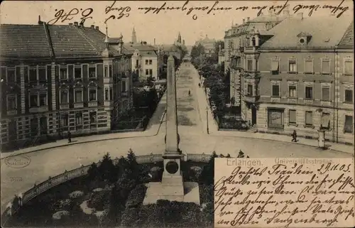 Ak Erlangen in Mittelfranken Bayern, Universitätsstraße