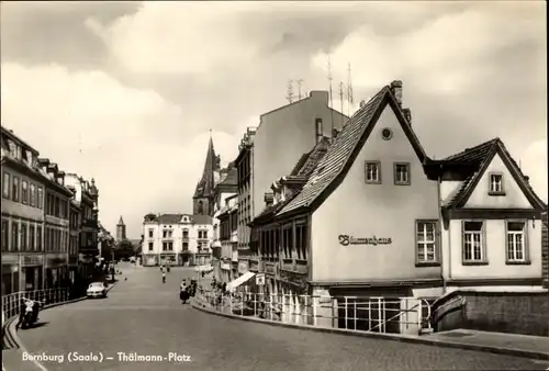 Ak Bernburg an der Saale, Thälmann Platz