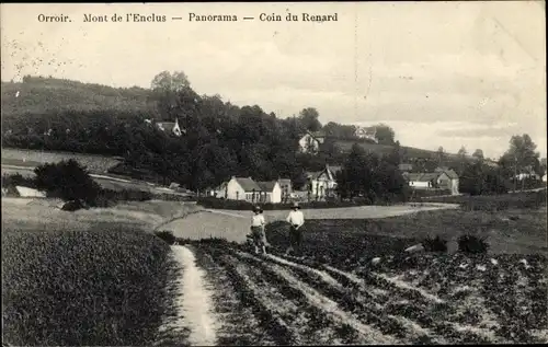 Ak Orroir Hennegau Wallonien, Mont de l'Enclus, Panorama, Coin du Renard