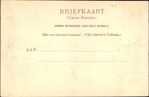 Ak 's Gravenhage Den Haag Südholland, Kneuterdijk, Versiering 7. Feb 1901