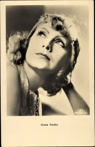 Ak Schauspielerin Greta Garbo, Portrait, Ross, MGM