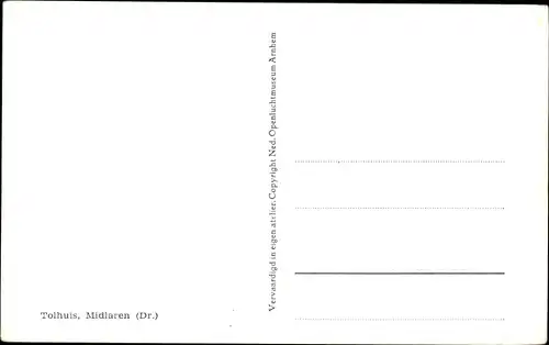 Ak Midlaren Tynaarlo Drenthe Niederlande, Tolhuis