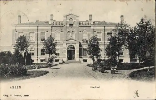 Ak Assen Drenthe Niederlande, Hospitaal