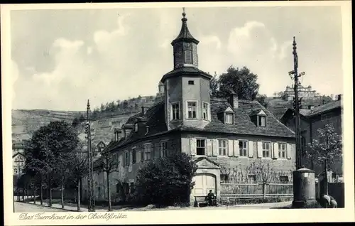 Ak Oberlößnitz Radebeul Sachsen, Blick auf das Turmhaus