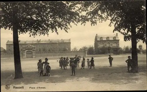 Ak Hasselt Flandern Limburg, Place d'Armes