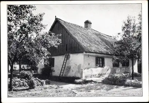 Ak Woltersdorf Schleuse, altes Fischerhaus am Kietz