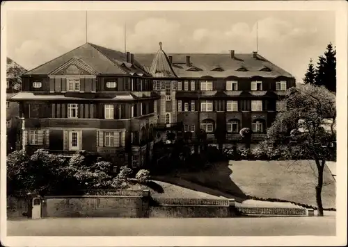 Ak Dresden Weißer Hirsch, Dr. Lahmanns Sanatorium, Villa Urvasi, Außenansicht