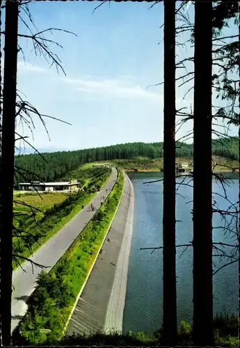 Ak Attendorn im Sauerland, Biggesee Talsperre, Hauptdamm