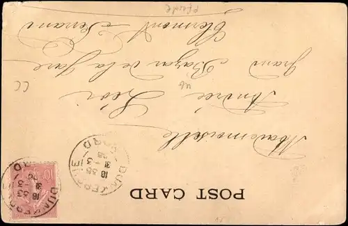 Künstler Ak Mann mit Gerte, Roter Mantel, Zylinder