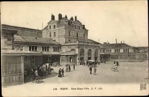 Ak Dijon Côte d'Or, la Gare Dijon-Ville