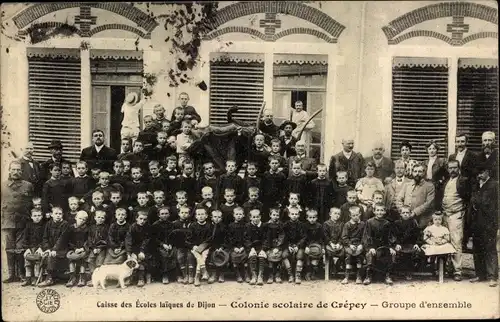 Ak Dijon Côte d'Or, Colonie scolaire de Crepey, Groupe d'ensemble