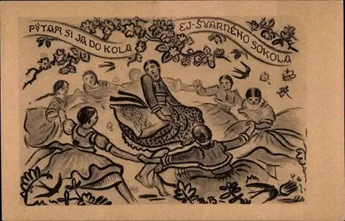 Künstler Ak Benku, A., Prag, Obce Sokolskej VIII sletu vsesokolskemu 1926, Turnfest