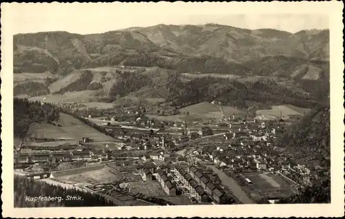 Ak Kapfenberg Steiermark, Fliegeraufnahme vom Ort