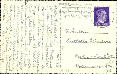 Ak Kapfenberg Steiermark, Fliegeraufnahme vom Ort