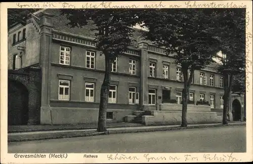 Ak Grevesmühlen in Mecklenburg, Rathaus