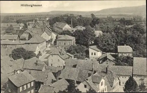 Ak Hildburghausen im Tal der Werra Thüringen, Blick über die Dächer der Stadt