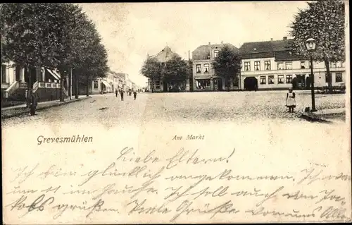 Ak Grevesmühlen in Mecklenburg, Markt