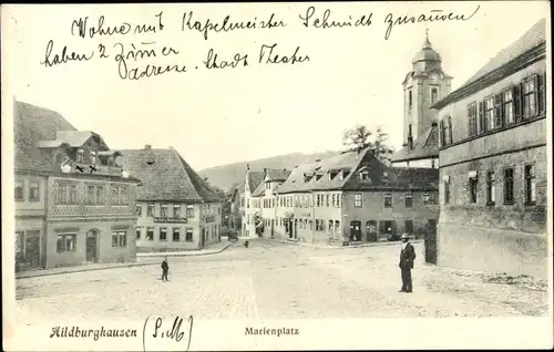 Ak Hildburghausen in Thüringen, Marienplatz