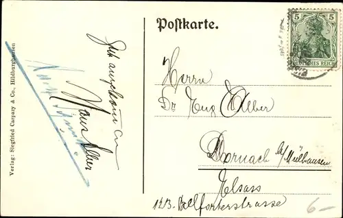 Ak Hildburghausen in Thüringen, Marienplatz