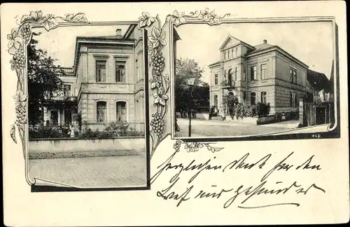 Ak Karlsruhe in Baden, Villa, Straßenpartie