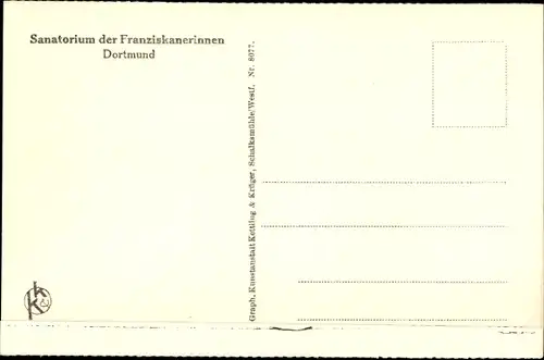 Ak Dortmund im Ruhrgebiet, Sanatorium der Franziskanerinnen, Sprechzimmer