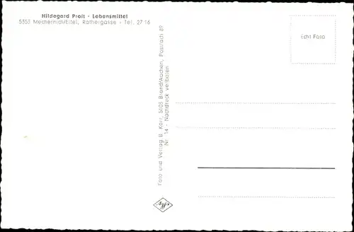 Ak Mechernich in der Eifel, Kirche, Teilansicht, Straßenpartie