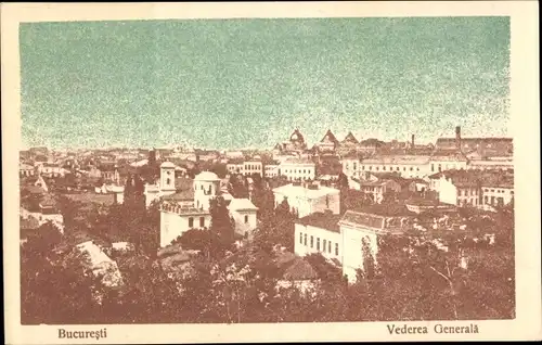 Ak București Bukarest Rumänien, Vedere Generala, Gesamtansicht