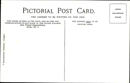 Passepartout Ak Glasgow Schottland, Langside Memorial, Straßenbahn