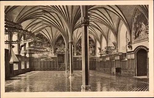 Ak Malbork Marienburg Westpreußen, Großer Remter im Mittelschloss