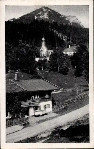 Ak Birkenstein Fischbachau in Oberbayern, Teilansicht