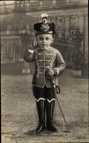 Ak Prinz Wilhelm von Preußen in Uniform