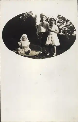 Foto Ak Prinz Ludwig, Prinzessinnen Maria und Adelgunde, Kinder von Franz von Bayern