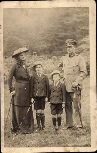 Ak Eleonore zu Solms Hohensolms Lich, Großherzogin von Hessen Darmstadt, Ernst Ludwig, Kinder
