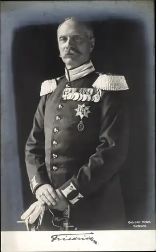 Ak Großherzog Friedrich II. von Württemberg, Portrait, Uniform, Orden