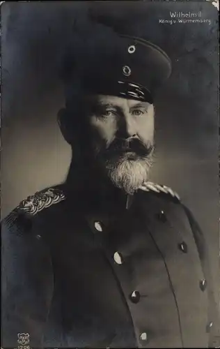 Ak König Wilhelm II von Württemberg, Portrait in Uniform